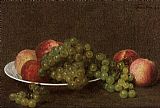 Henri Fantin-Latour Peaches and Grapes painting